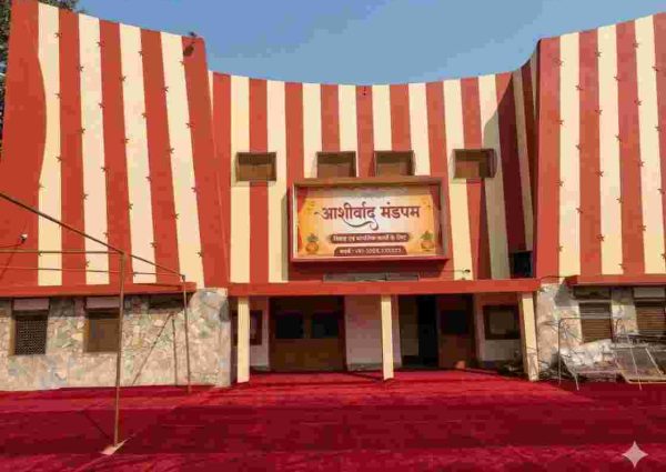 इस नवरात्रि से गहमर क्षेत्र में स्थित आशीर्वाद मंडपम की बुकिंग शुरू।