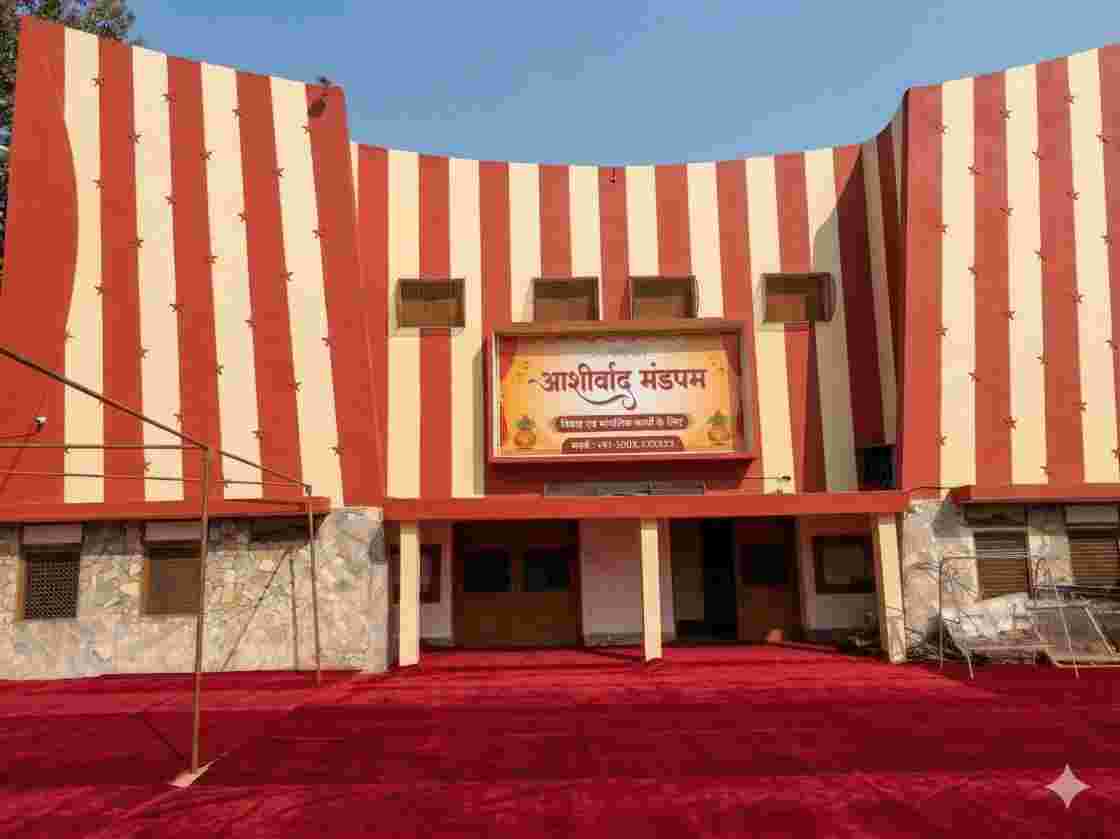 इस नवरात्रि से गहमर क्षेत्र में स्थित आशीर्वाद मंडपम की बुकिंग शुरू।