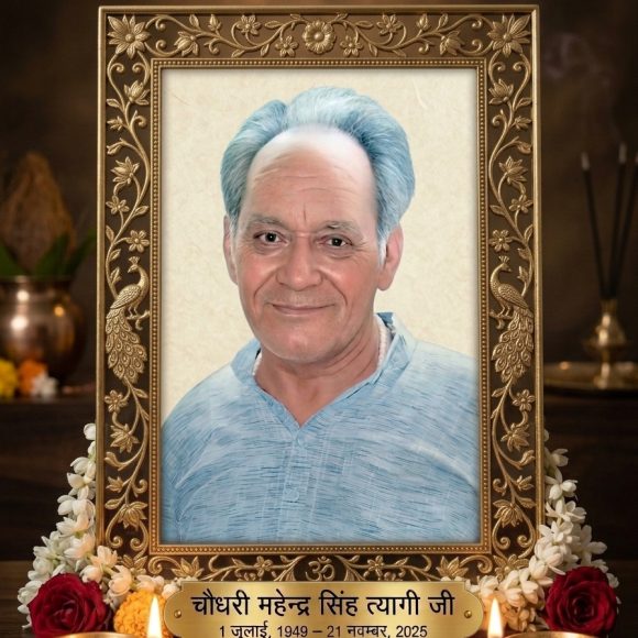 जयंती पर याद किये गये प्रसिद्ध समाजसेवी ‘चौधरी महेंद्र सिंह त्यागी’