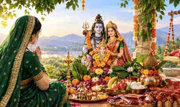 हरितालिका तीज : अहिवात के लिए प्रकृति में तप का पर्व:- आचार्य संजय तिवारी